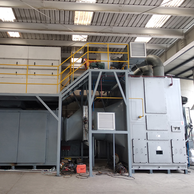 LQ-ADW-RTO Zeolite Rotary Concentrator (jenis silinder/cakera) ＋ Regenerative Thermal Oxidizer (RTO)